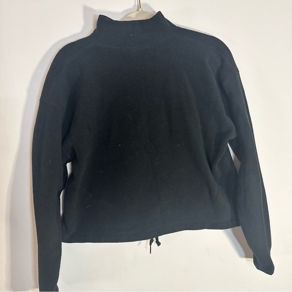 PINK Victoria’s Secret Black Fleece Half Zip Pullover Hoodie M - Picture 8 of 12